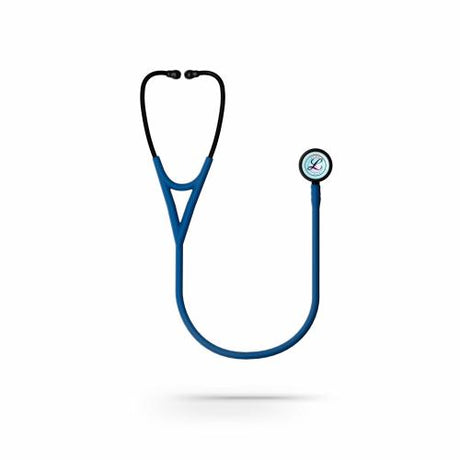 Littmann Cardiology IV Stethoscope with High Polish Rainbow Chestpiece and Navy Tubing.