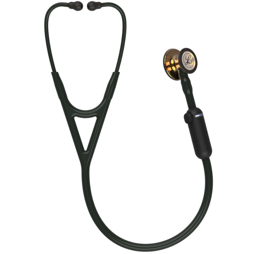 3M Littmann Core Digital Stethoscope in High Polish Copper with Black Tubing 27 Inch.